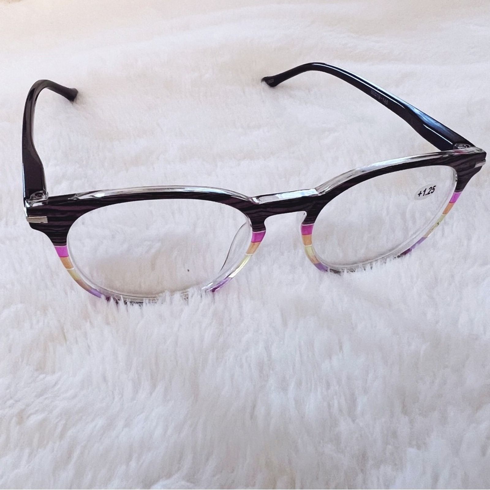 Other Zoe Brown Multi-Color Round Reader Glasses Size ONE SIZE - 6 Thumbnail