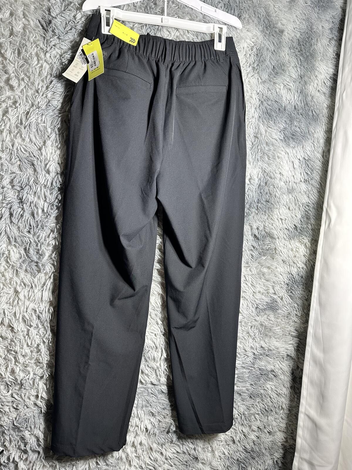 Other Black Stretch Fit Pants with Elastic Back and Secure Zipper Size US 30 / EU 46 - 2 Thumbnail