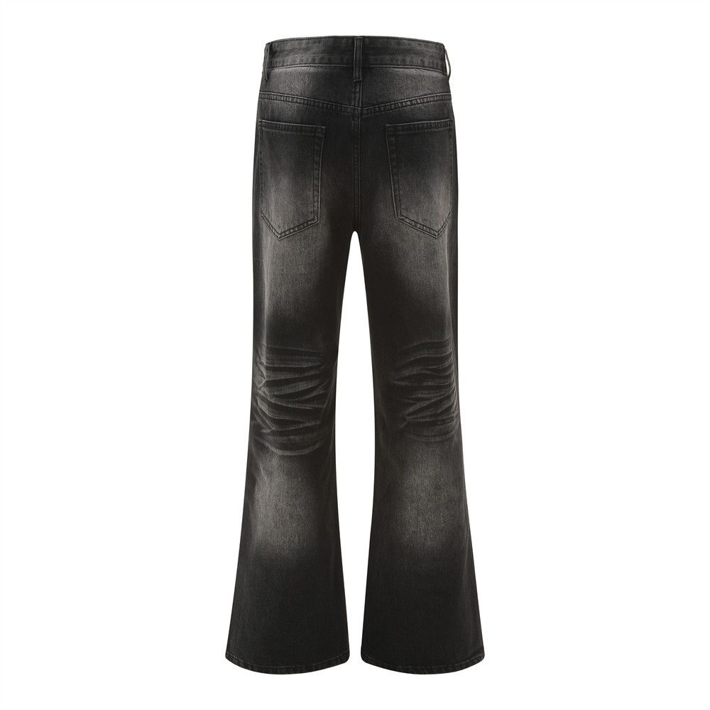 Japanese Brand Trendy tie-dye gradient washed distressed flared jeans Size US 32 / EU 48 - 2 Thumbnail
