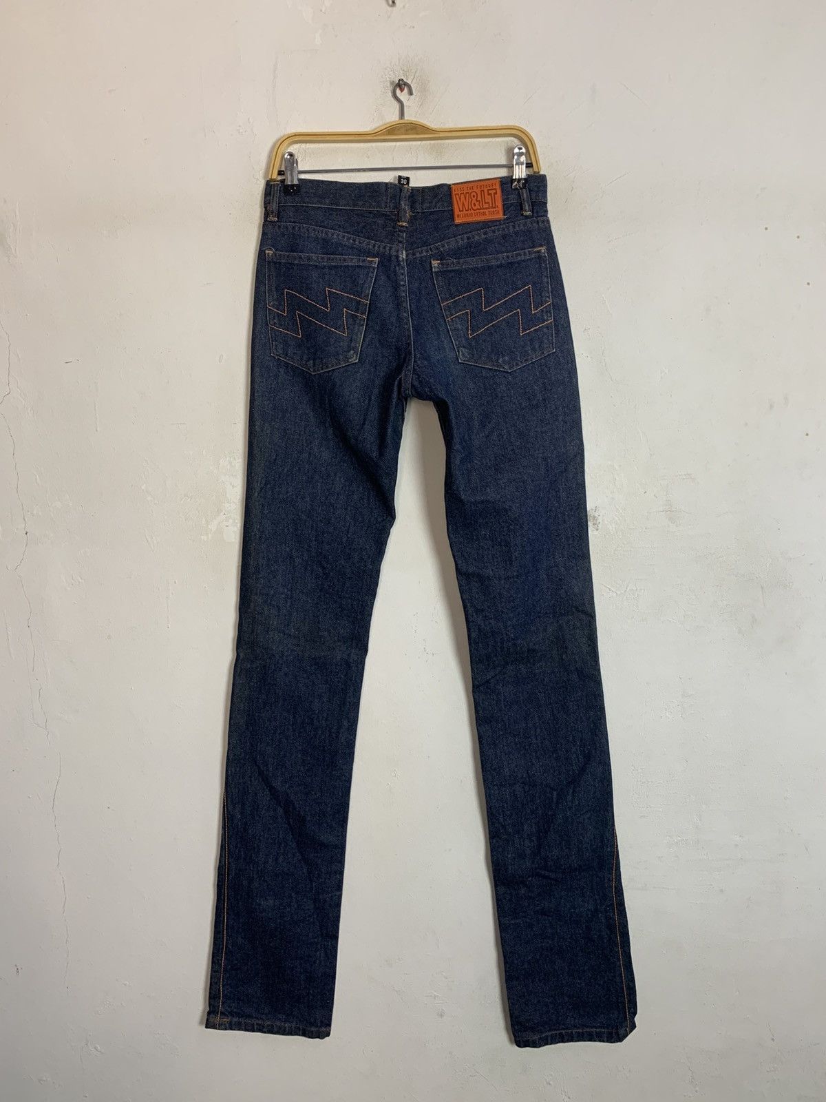 W&LT Hype W.&L.T Wildahd Lethal Trash Kiss Future Indigo Denim Size 30" / US 8 / IT 44 - 4 Thumbnail