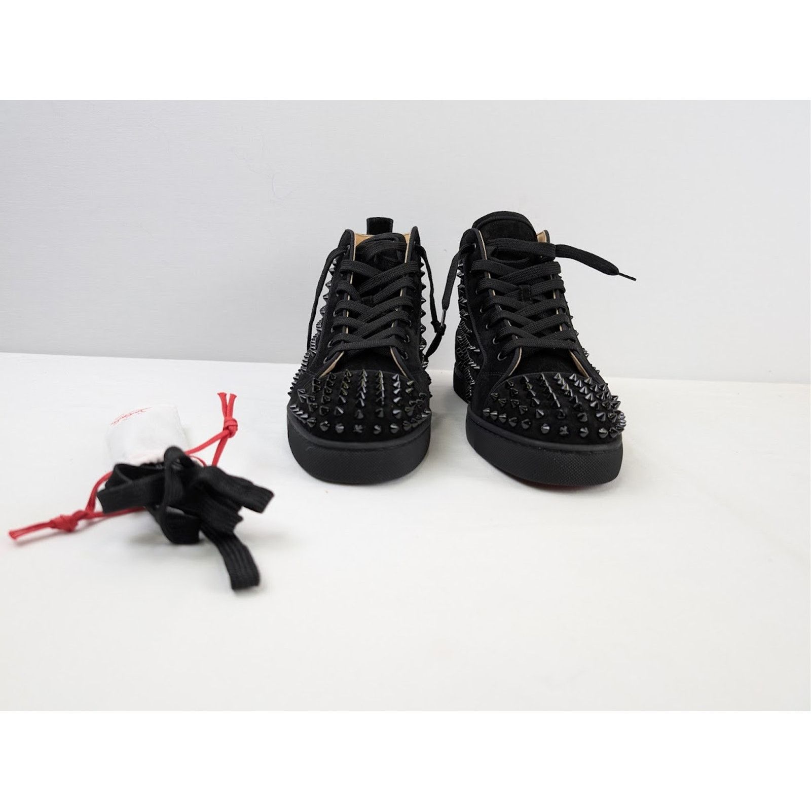 Christian Louboutin o1rshd1 Louis Orlato Flat Sneakers in Black Size US 12 / EU 45 - 8 Thumbnail