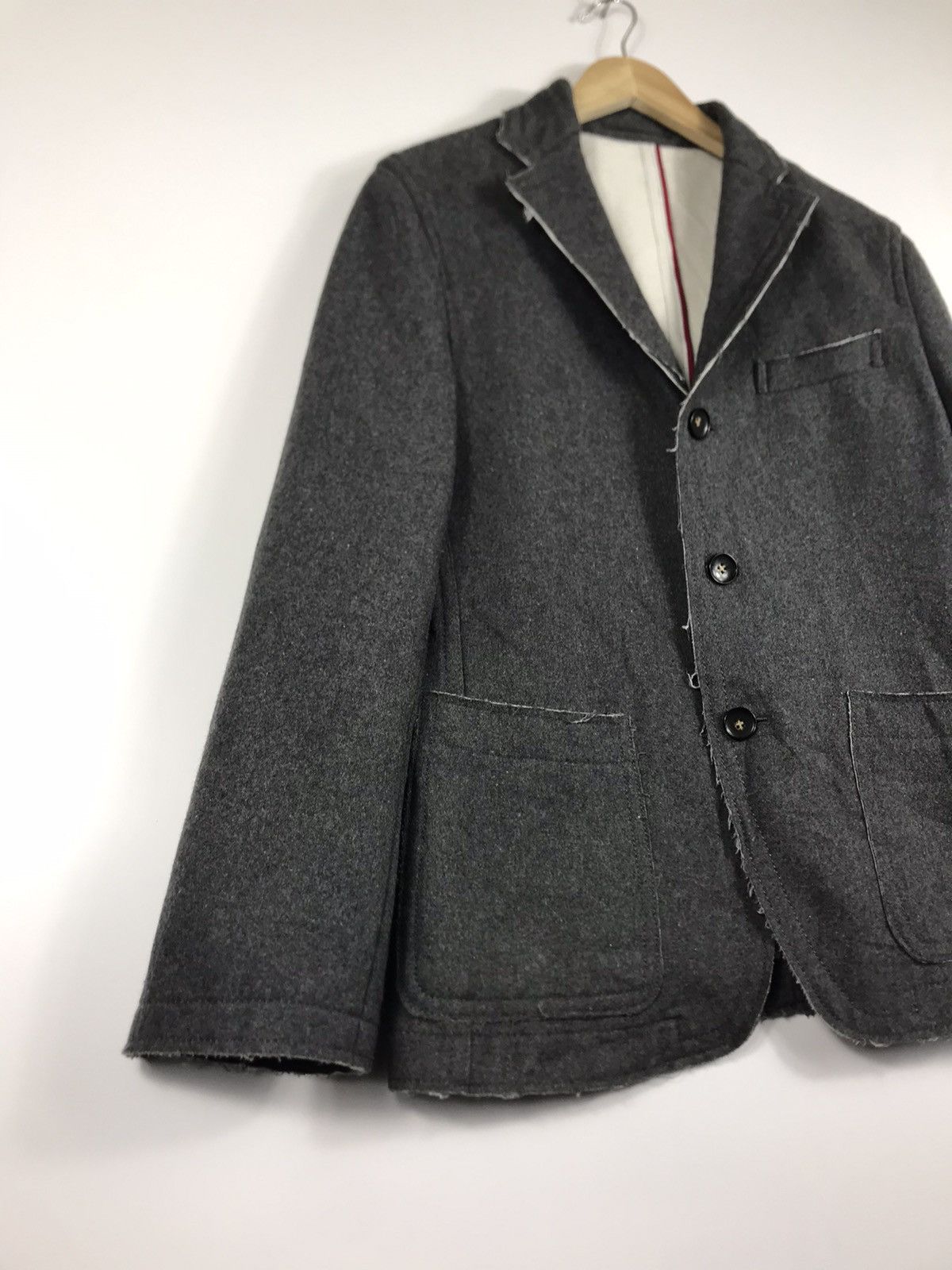 Comme Ca Ism × Japanese Brand 🌟Nice Design Comme Ca Ism Wool Single Breast Coat Jacket Size US L / EU 52-54 / 3 - 2 Thumbnail