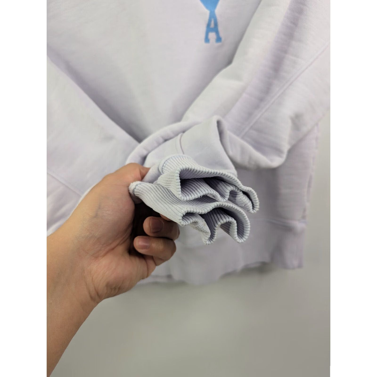 Vintage AMI Paris Alexandre Mattiussi Sweatshirt XS Purple Logo Crew Neck Raglan Sleeve Women Casual/Chic Size XS / US 0-2 / IT 36-38 - 3 Thumbnail