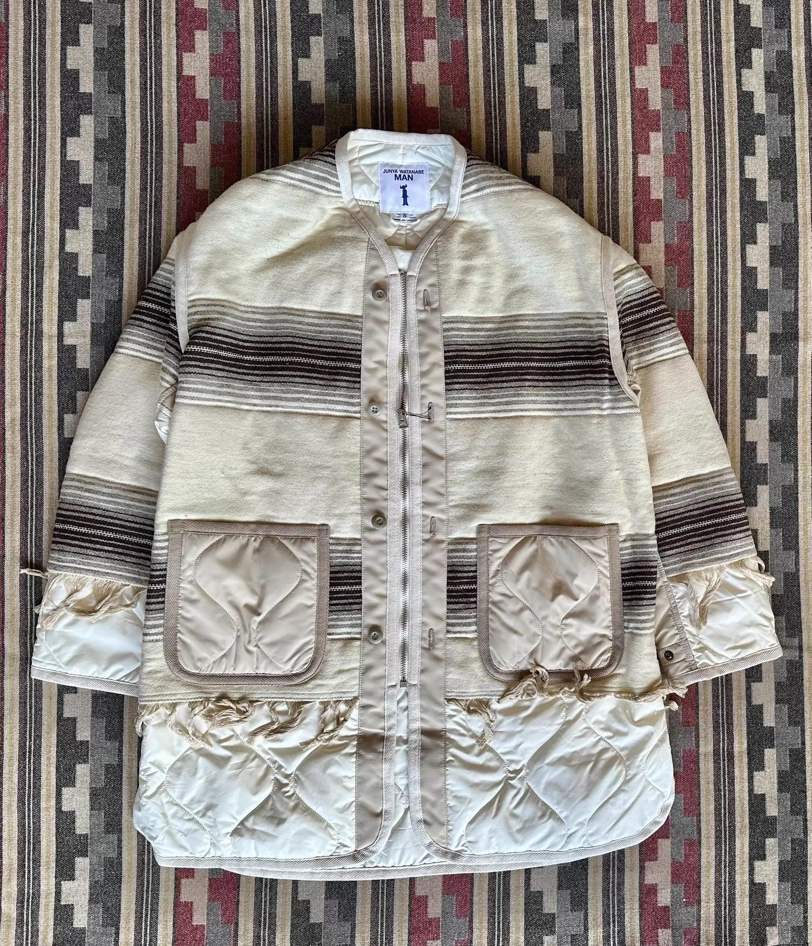 Junya Watanabe Multi Striped Light Jacket with Pockets, Size S Size US S / EU 44-46 / 1 - 1 Thumbnail