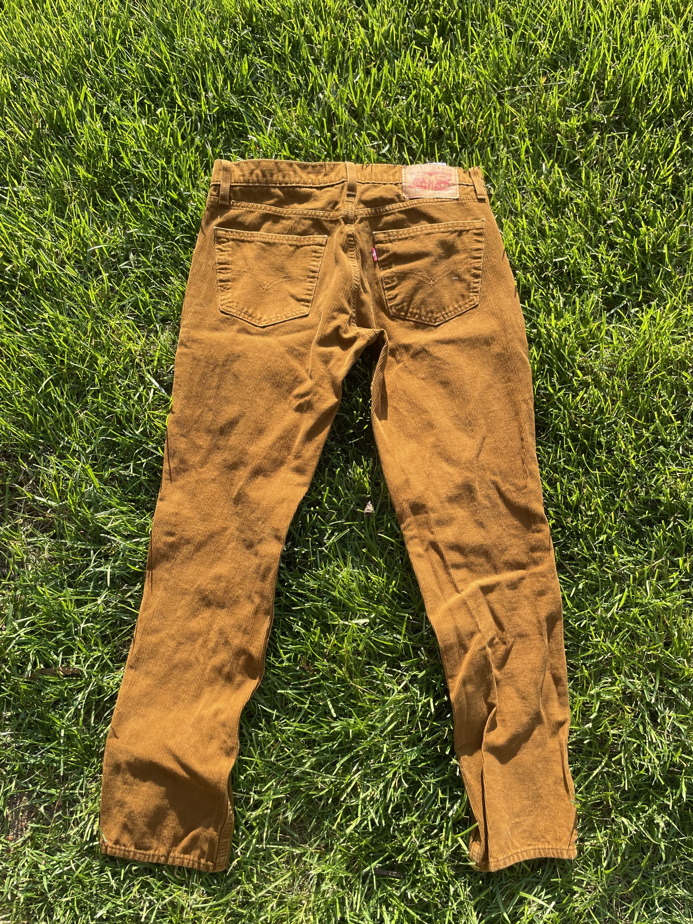 Levi's Levi's 511 Brown Corduroy Casual Pants Size US 32 / EU 48 - 2 Thumbnail