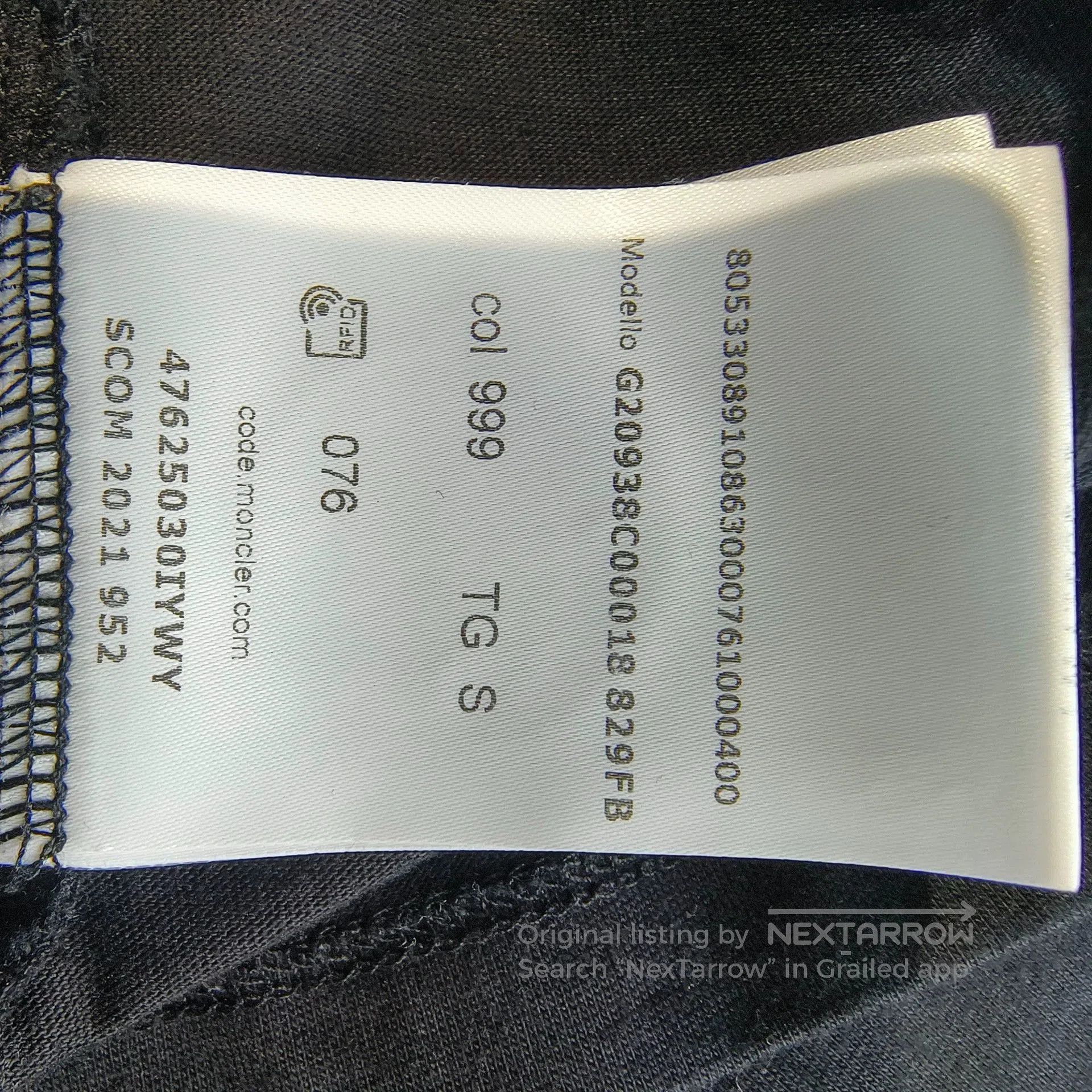 Moncler Moncler Black Print Short Sleeve T-shirt. Size US S / EU 44-46 / 1 - 8 Thumbnail