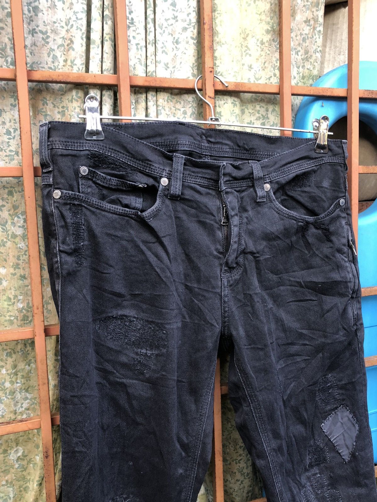Neil Barrett Neil Barrett Design Punk Destress Jeans Black Size US 34 / EU 50 - 6 Thumbnail