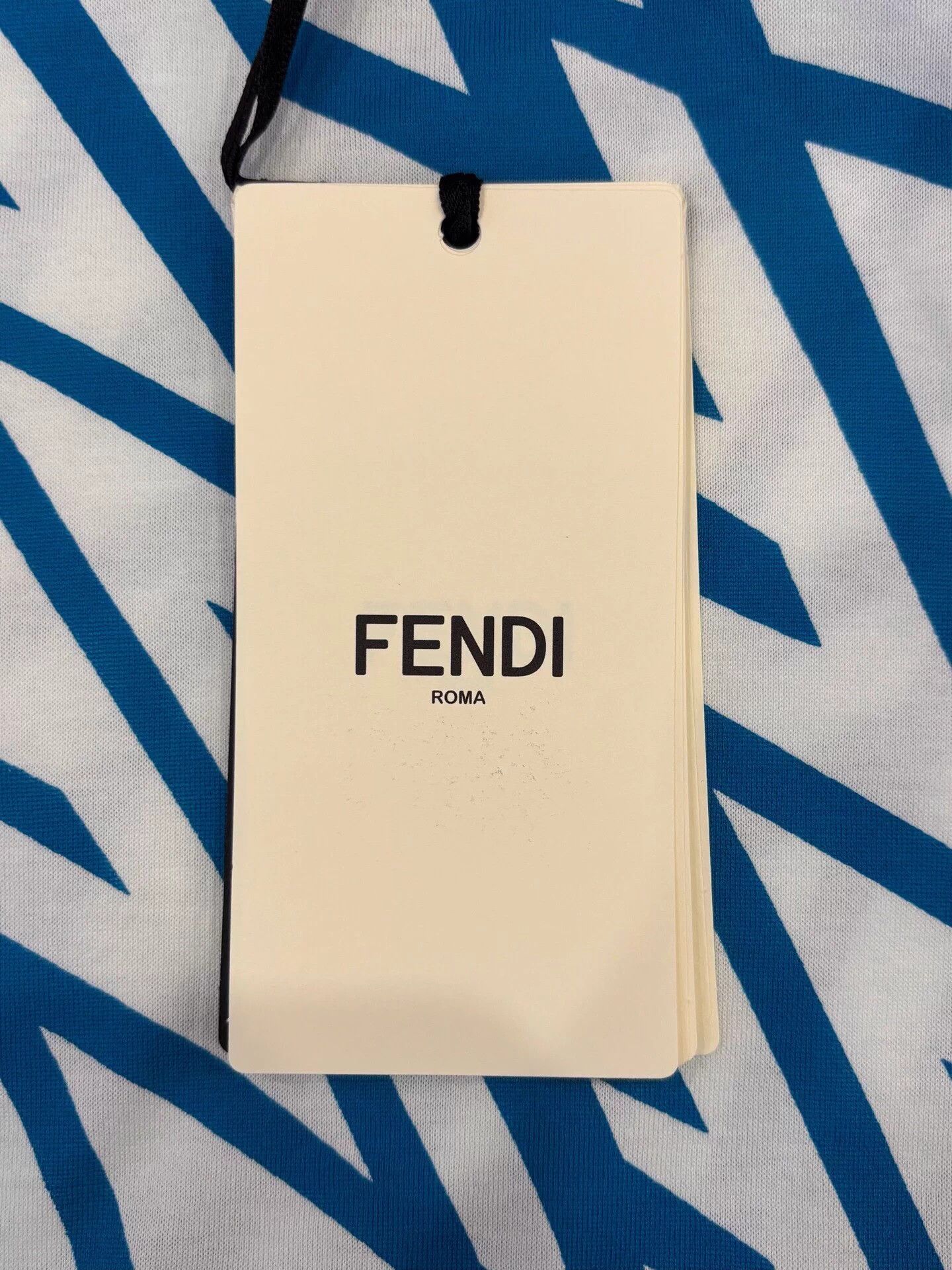 Fendi Fendi twisted FF blue/white short sleeve tee women's M Size M / US 6-8 / IT 42-44 - 8 Thumbnail