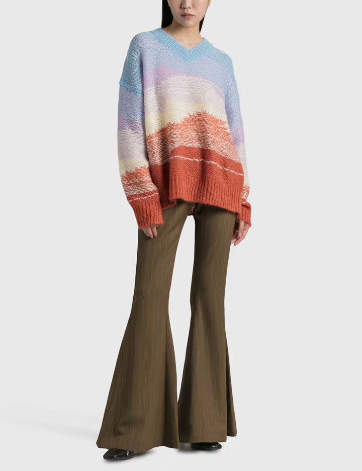 Acne Studios o1y0725 V-neck Sweater in Multicolor Size XXS / US 00 / IT 34 - 4 Thumbnail
