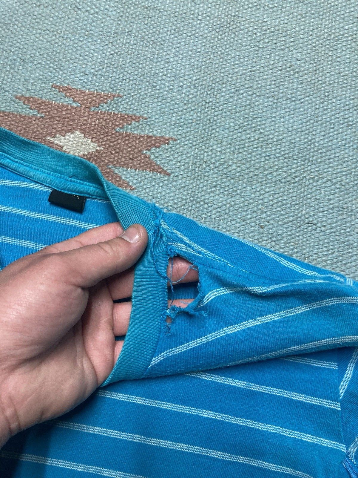 Sears × Vintage 1960s long sleeve t shirt striped sears distress men’s small Size US S / EU 44-46 / 1 - 5 Thumbnail