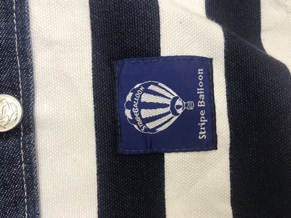 Japanese Brand Very Rare Prisoner Stripe Ballon Duck Canvas Pant Size US 35 - 14 Thumbnail