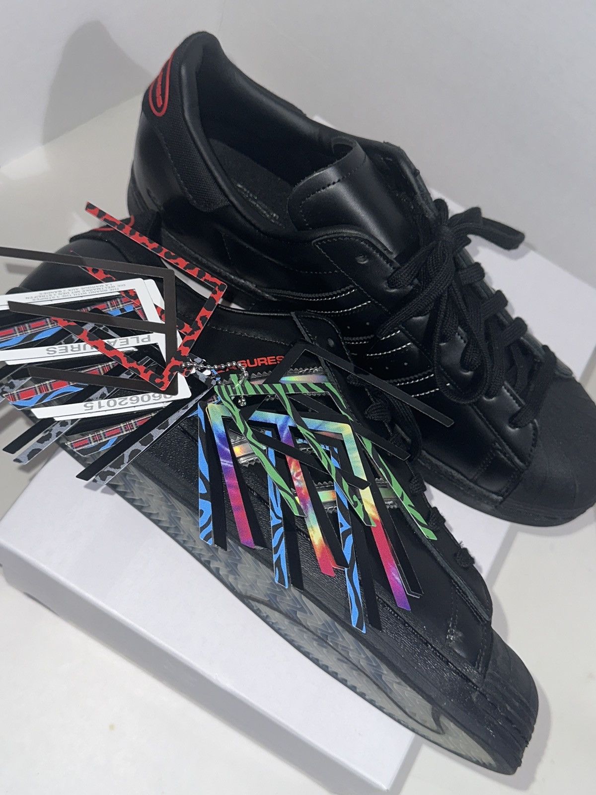 Adidas × Pleasures Pleasures X Adidas Consortium Superstar DS US12 Size US 12 / EU 45 - 6 Thumbnail