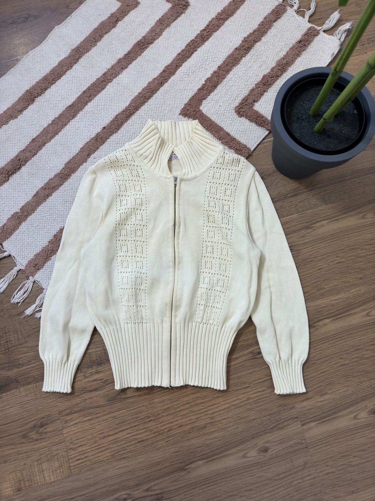 Marc Jacobs × Vintage VINTAGE MARK JACOBS 2000s KNITTED ZIP UP SWEATER Size S / US 4 / IT 40 - 1 Thumbnail