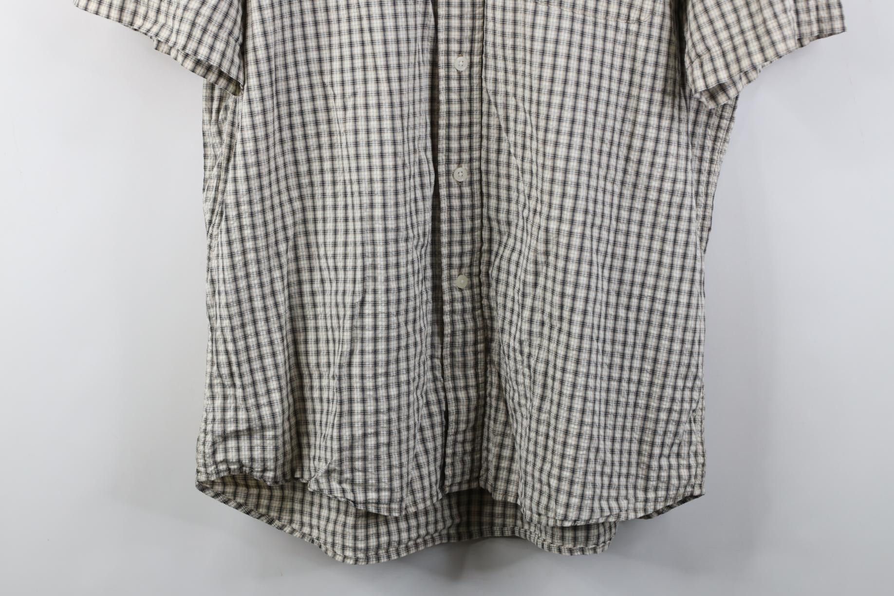 Eddie Bauer Vintage 90s Eddie Bauer Seersucker Short Sleeve Button Shirt Size US L / EU 52-54 / 3 - 3 Thumbnail