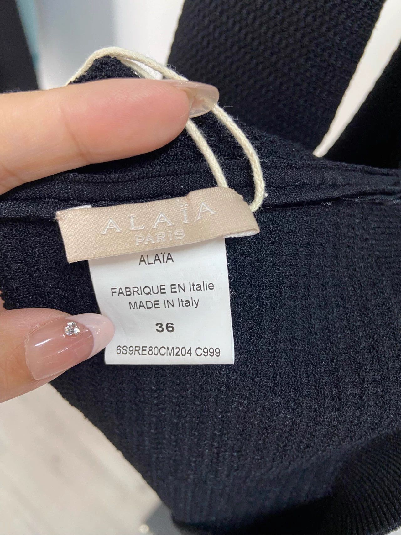 Alaia Alaia Black Knit Top 36 Size XS / US 0-2 / IT 36-38 - 3 Thumbnail