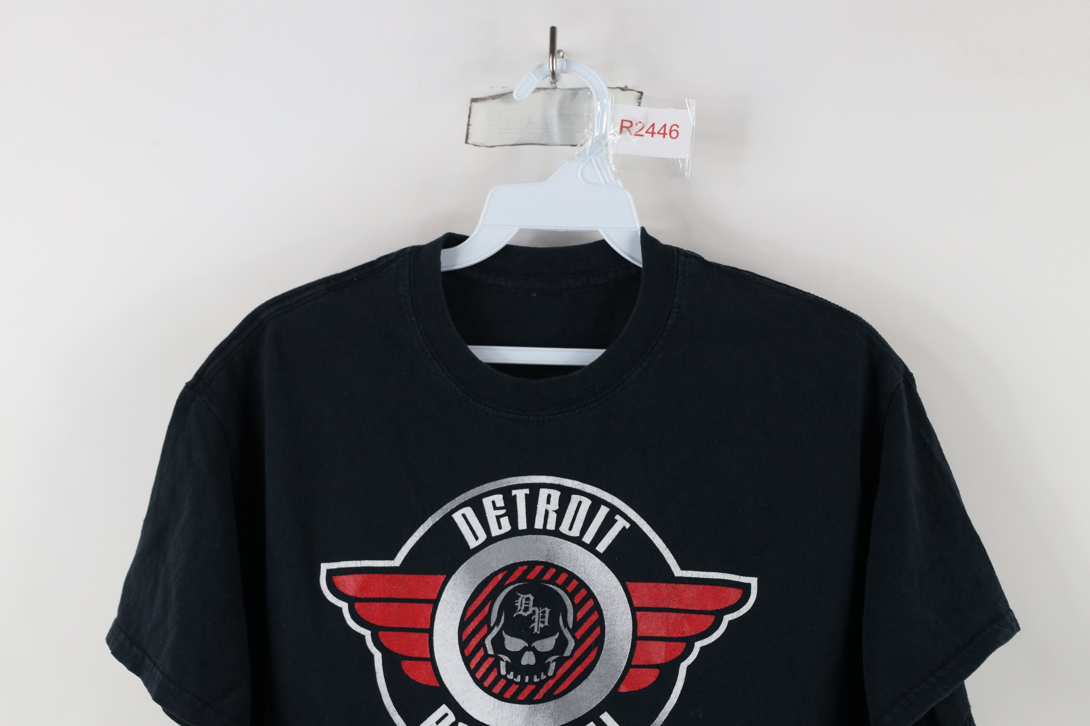 Vintage Vintage Streetwear Detroit Paintball Skull T-Shirt Black Size US M / EU 48-50 / 2 - 2 Thumbnail