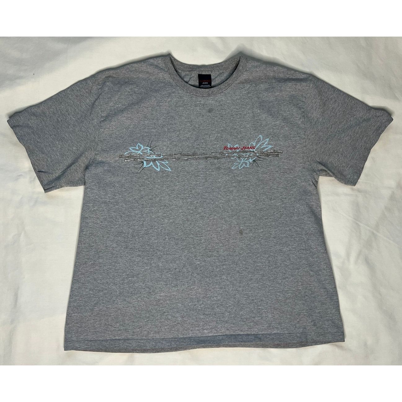Tommy Hilfiger × Vintage Vintage Y2K Tommy Hilfiger Jeans Tropical T-shirt XL Size US XL / EU 56 / 4 - 1 Thumbnail