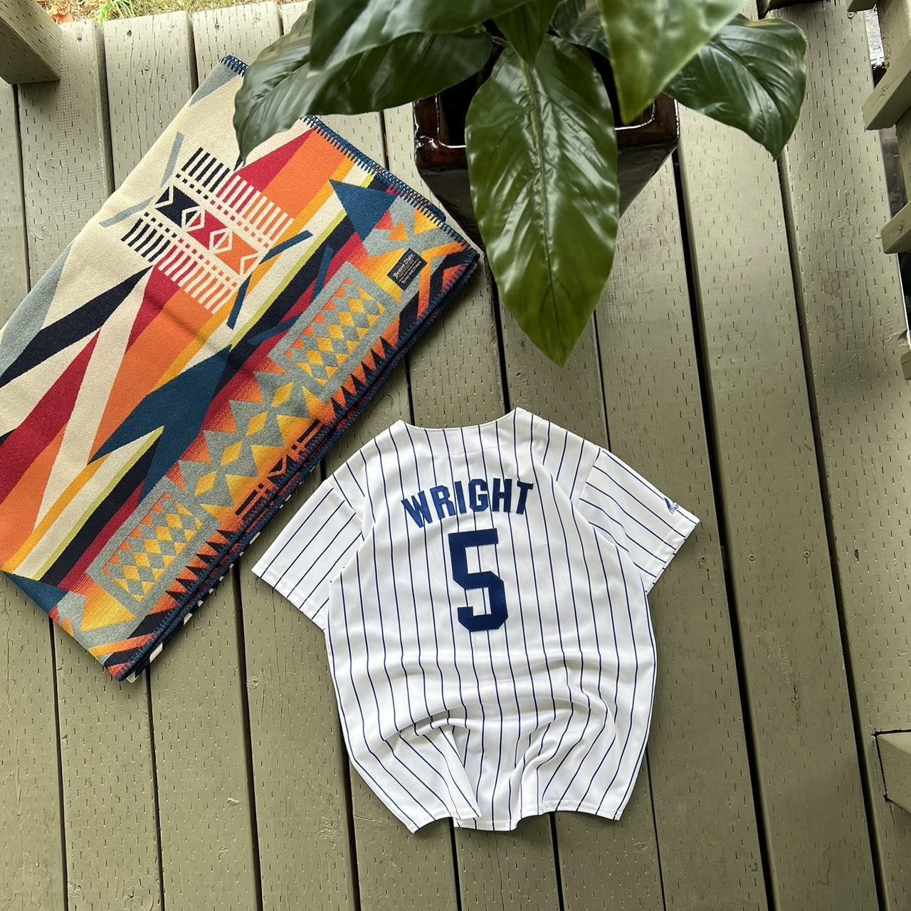 MLB 00’s New York Mets David Wright Majestic MLB PinstripeJersey Size US XS / EU 42 / 0 - 2 Thumbnail