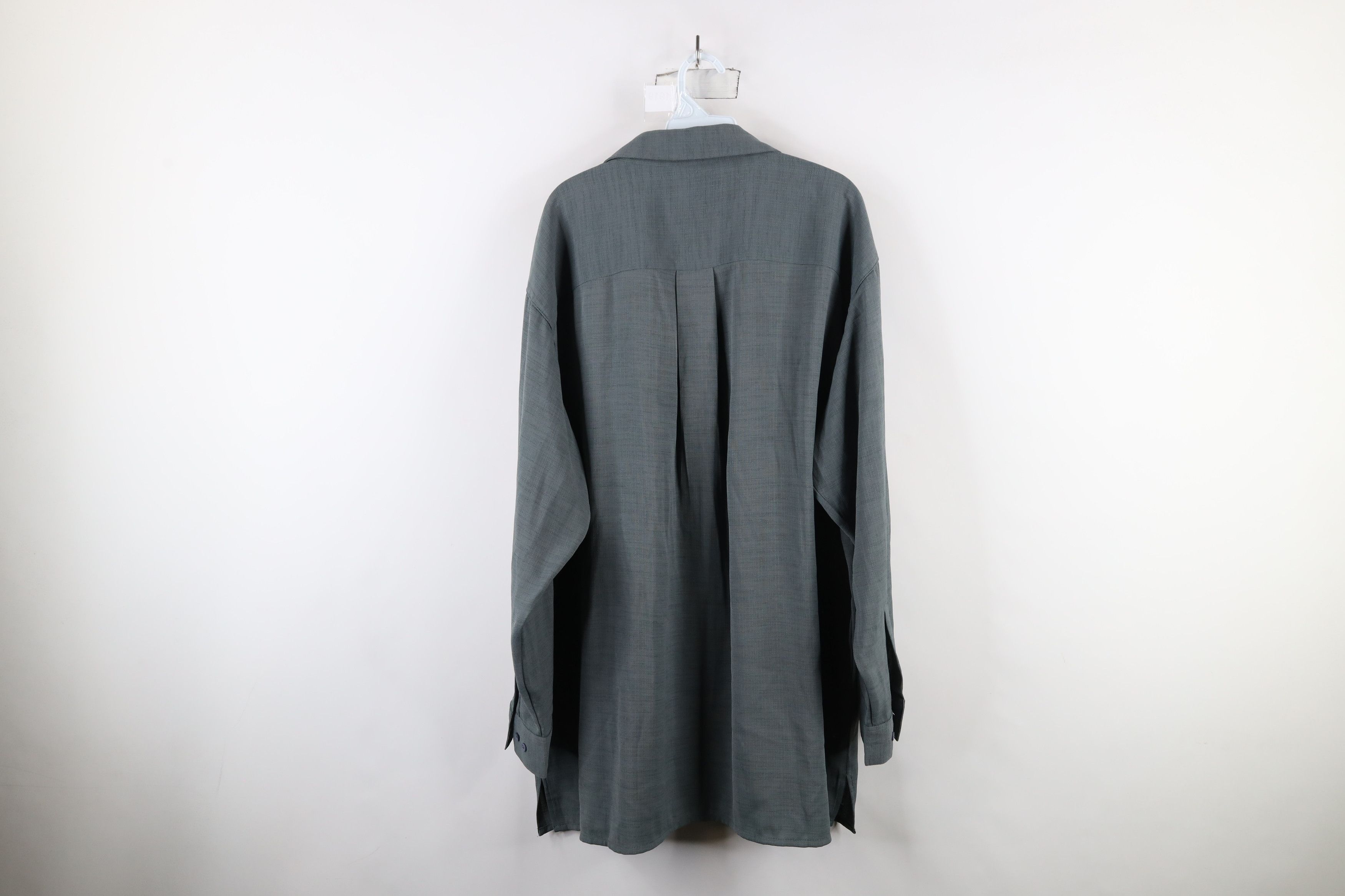 Vintage Vintage 90s Streetwear Double Pocket Collared Button Shirt Size US XXL / EU 58 / 5 - 9 Thumbnail