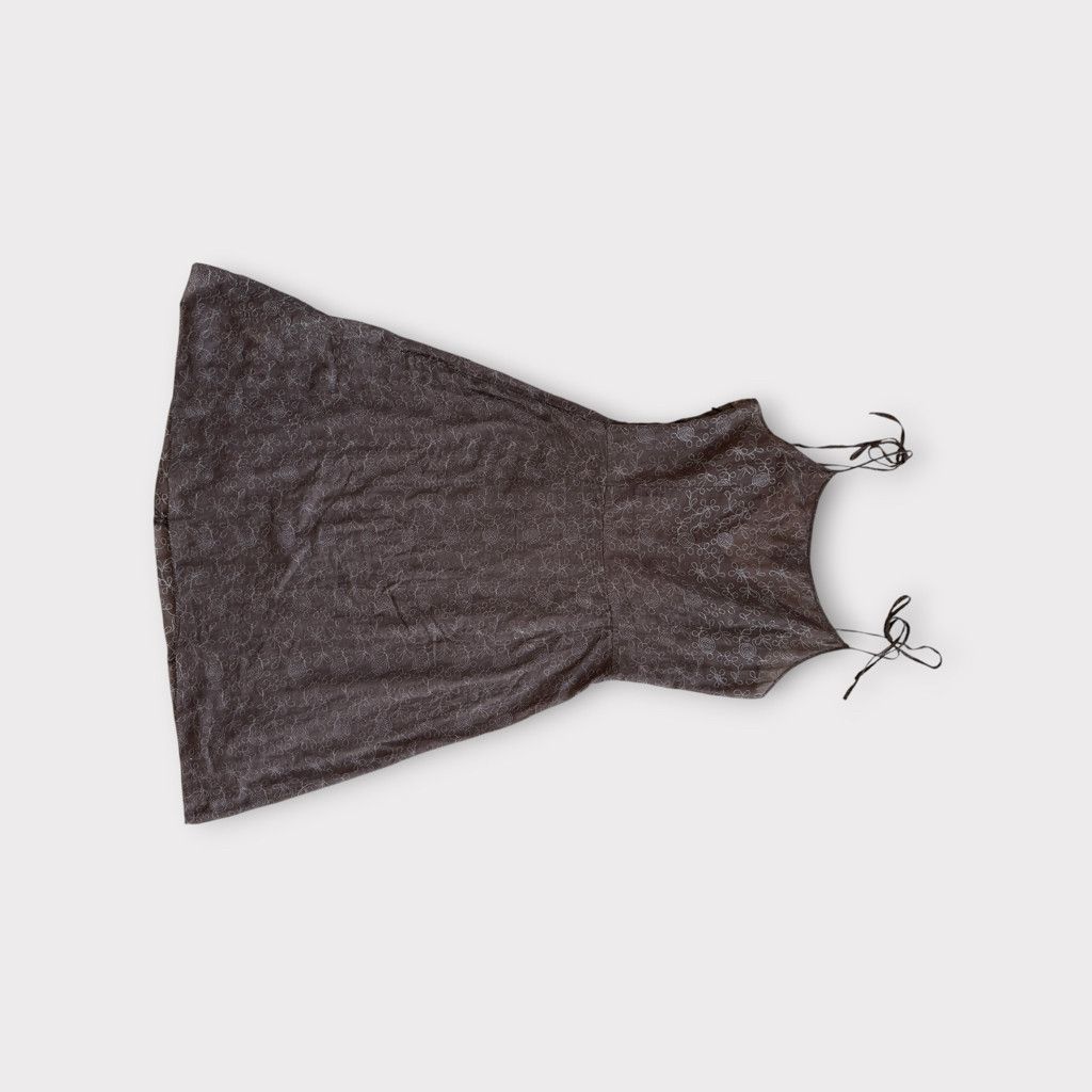 Dover Street Market Tree brown hand washed cotton embroidered strappy dress XS Size XXS / US 00 / IT 34 - 2 Thumbnail