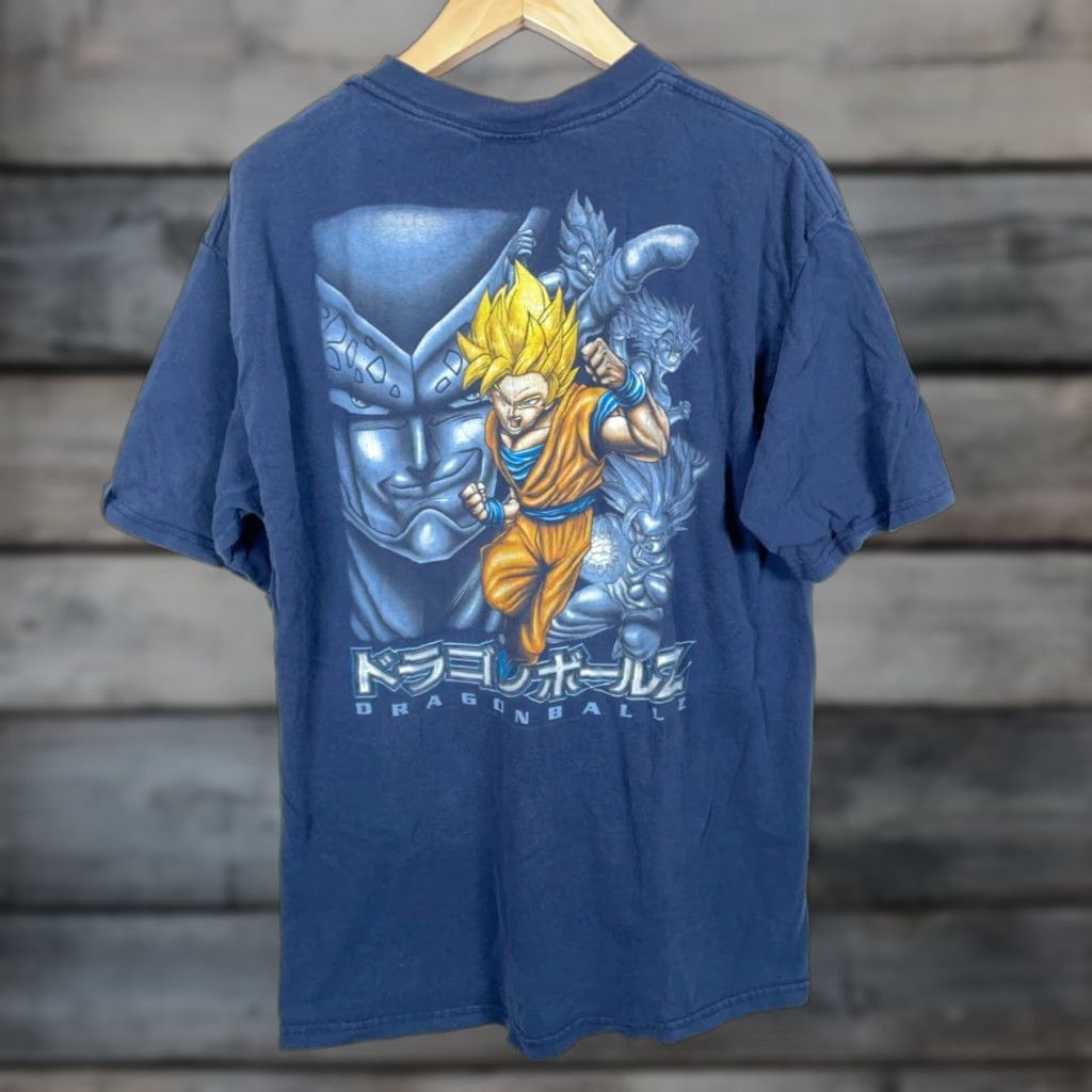 Vintage VINTAGE Dragon Ball Z T-Shirt Adult XL Blue Double-Sided Print Goku 1998 90s Size US XL / EU 56 / 4 - 1 Thumbnail