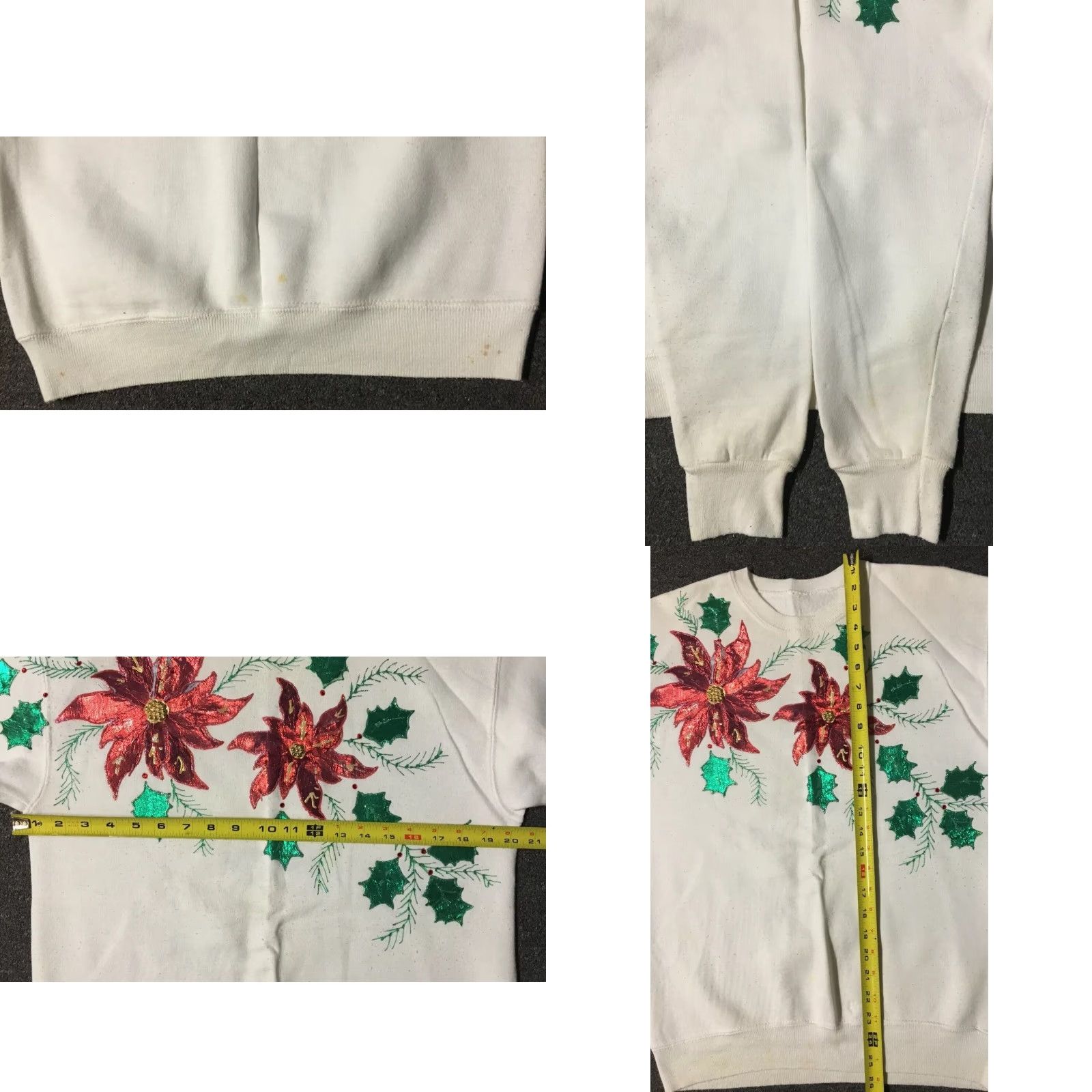 Vintage Vtg 90s Flowers Leaves Sweatshirt M White Men Adult M Crewneck USA Outdoor Grunge Vaporwave 80s 90s Nature Art Flower Size US M / EU 48-50 / 2 - 8 Thumbnail
