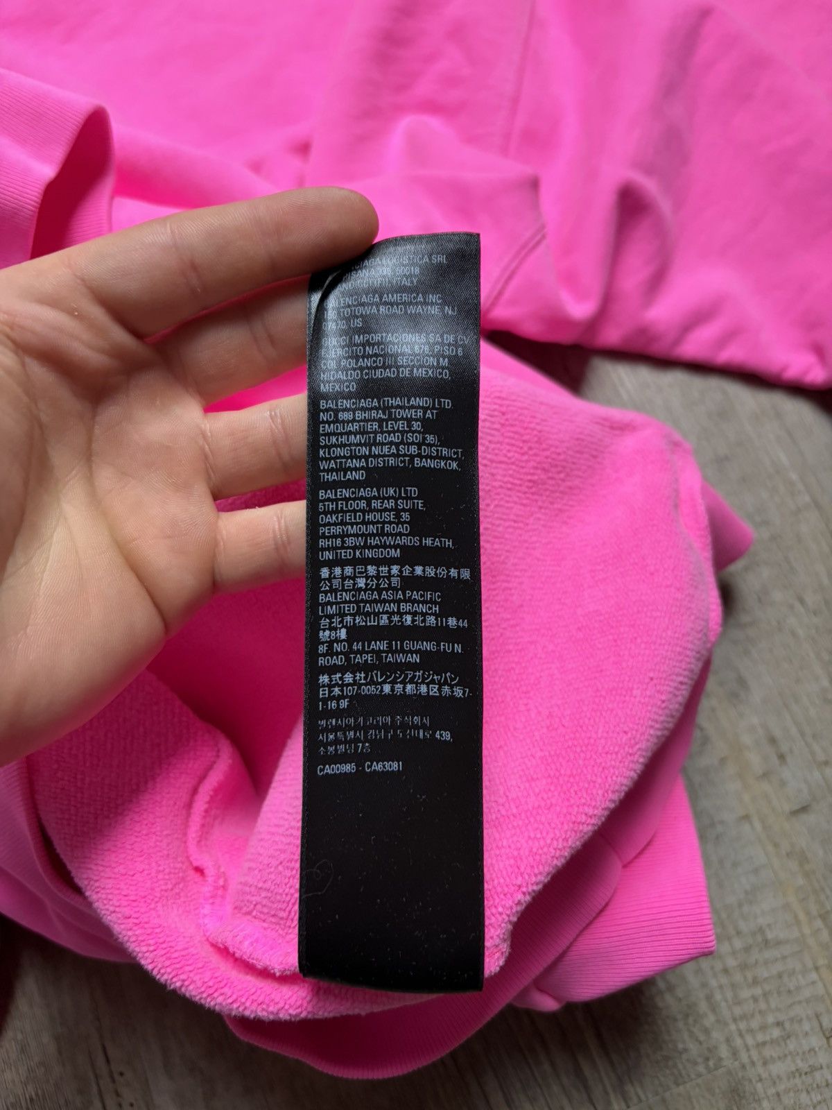 Balenciaga Pink Balenciaga 5:20 clock Hoodie Size US L / EU 52-54 / 3 - 8 Thumbnail