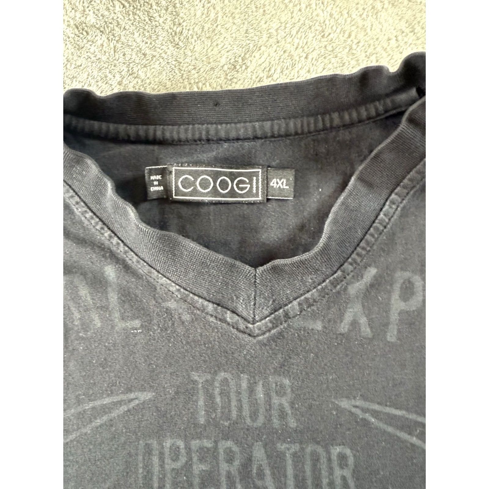 Coogi VINTAGE COOGI 4XL MENS BLACK T SHIRT Y2K HIP HOP METAL 90S Size US XXL / EU 58 / 5 - 5 Thumbnail