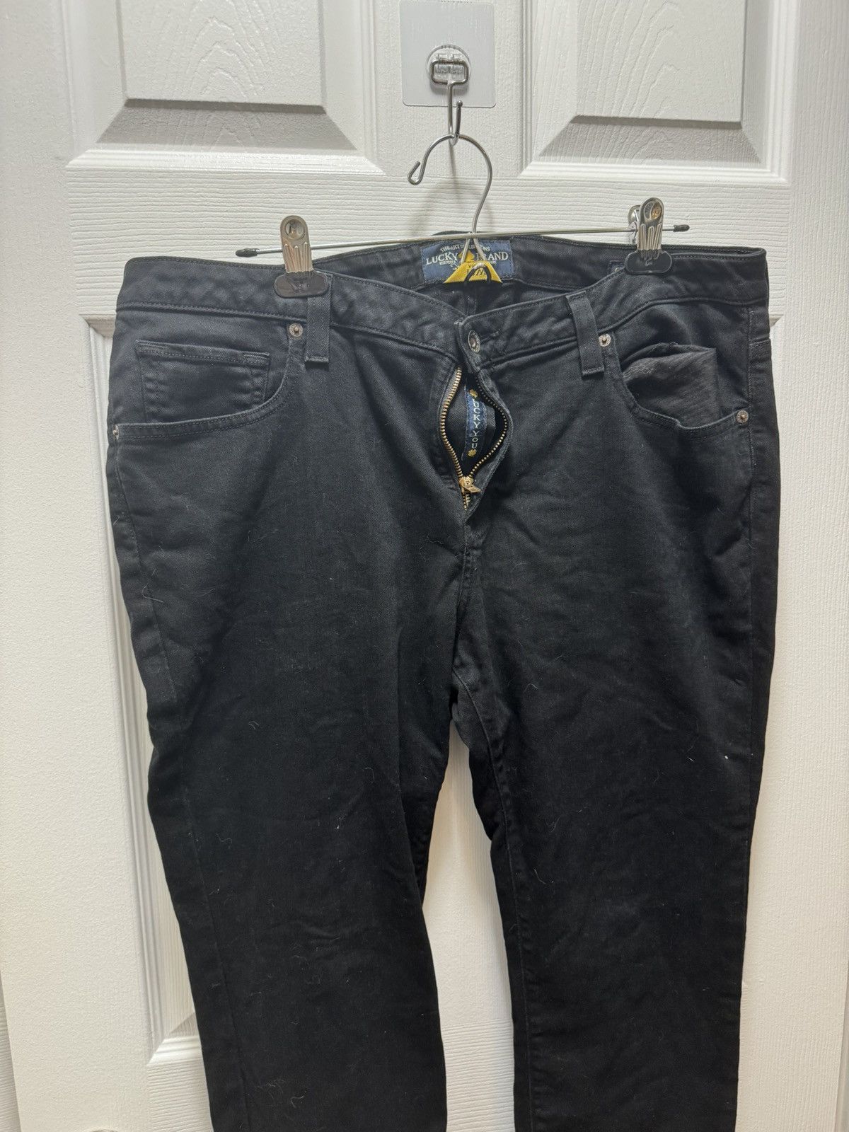 Lucky Brand × Vintage Lucky Brand Lucky You Zipper Black Cargo Ginger Skinny Women Size US 38 / EU 54 - 3 Thumbnail