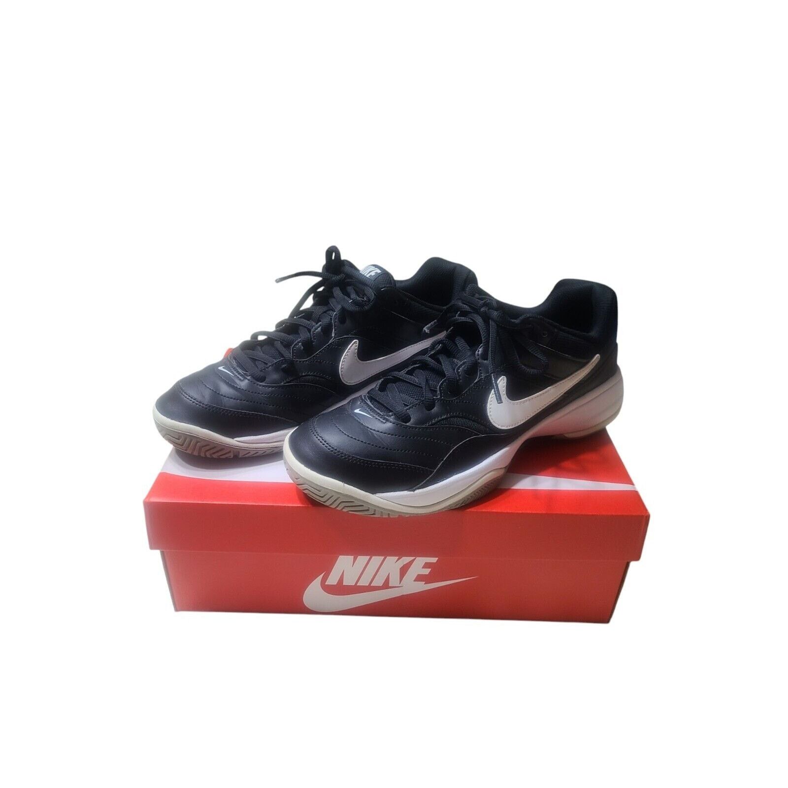 Nike Nike Mens Size 10.5M Court Lite Black White Tennis Shoes Size US 10.5 / EU 43-44 - 1 Thumbnail