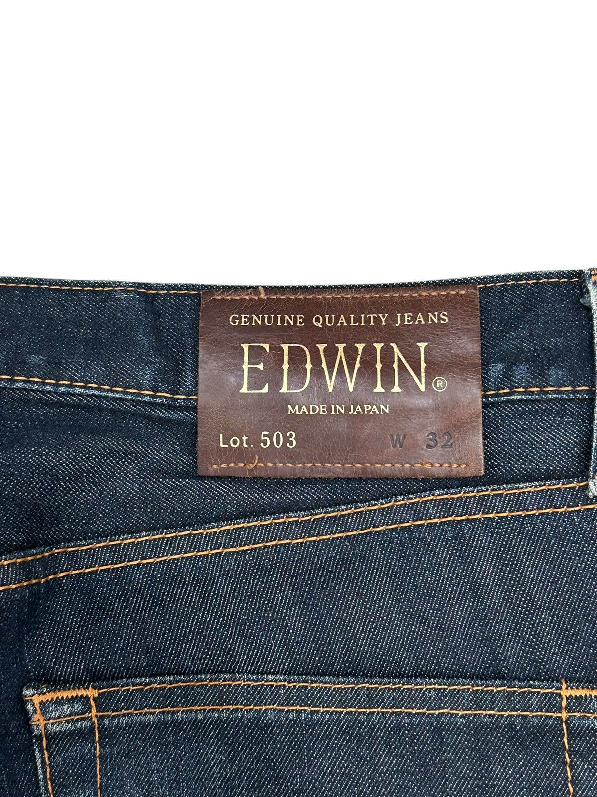 Edwin × Hysteric Glamour × Japanese Brand Edwin Japan 503 Regular Creased Line Whiskers Washed Size US 34 / EU 50 - 20 Thumbnail