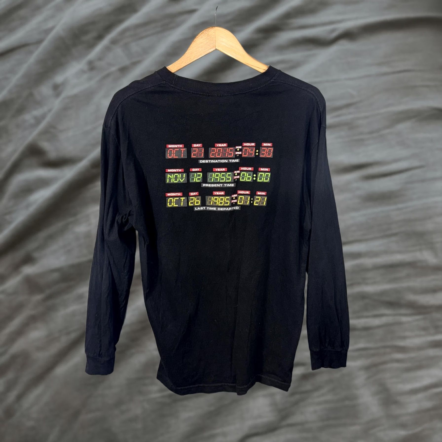 The Hundreds Back to the Future Shirt Mens Large Black Long Sleeve The Hundreds DeLorean Size US L / EU 52-54 / 3 - 1 Thumbnail