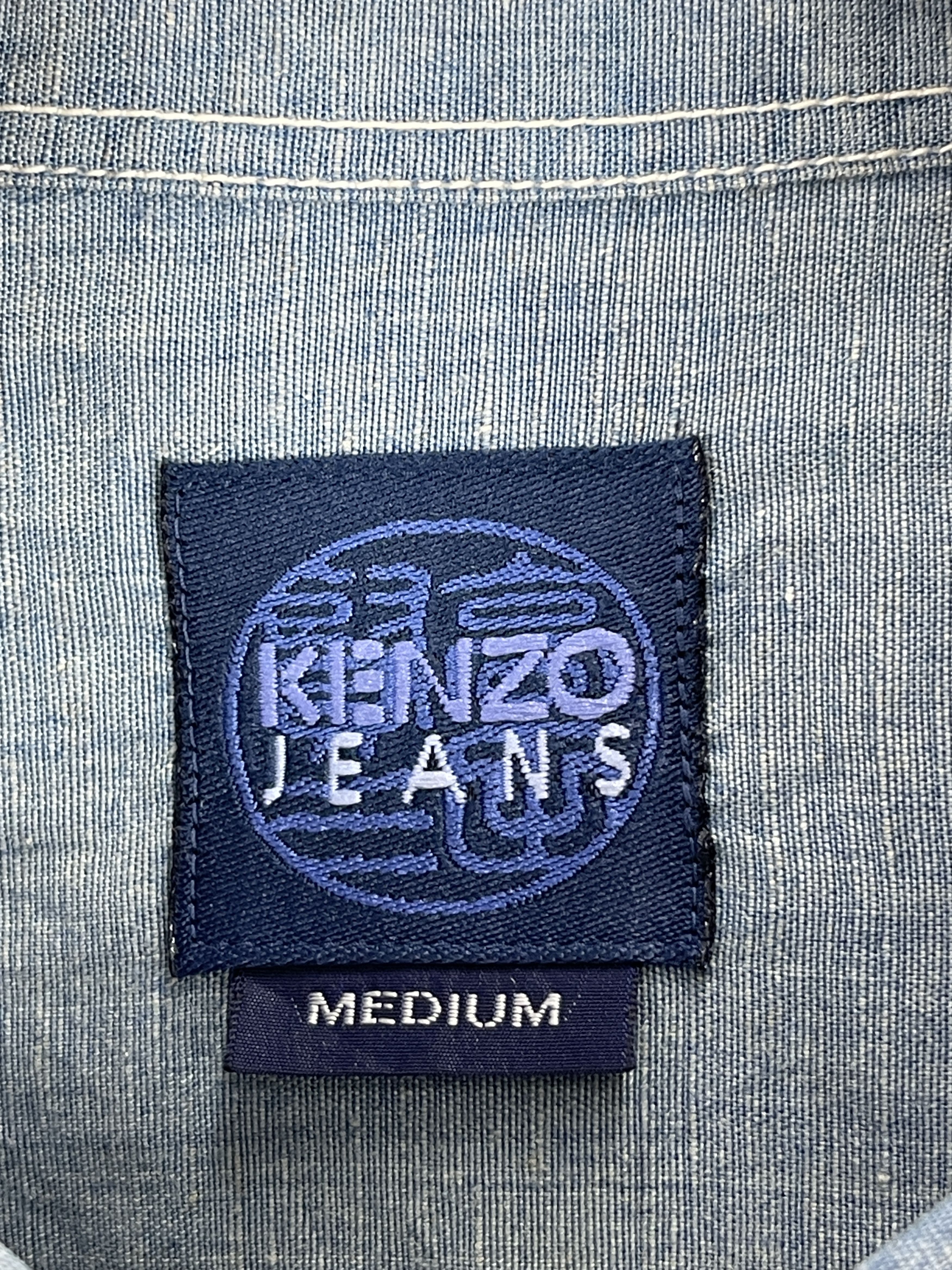 Kenzo × Vintage Vintage Kenzo Jeans Single Pocket Denim Shirt TA0408 Size US M / EU 48-50 / 2 - 5 Thumbnail