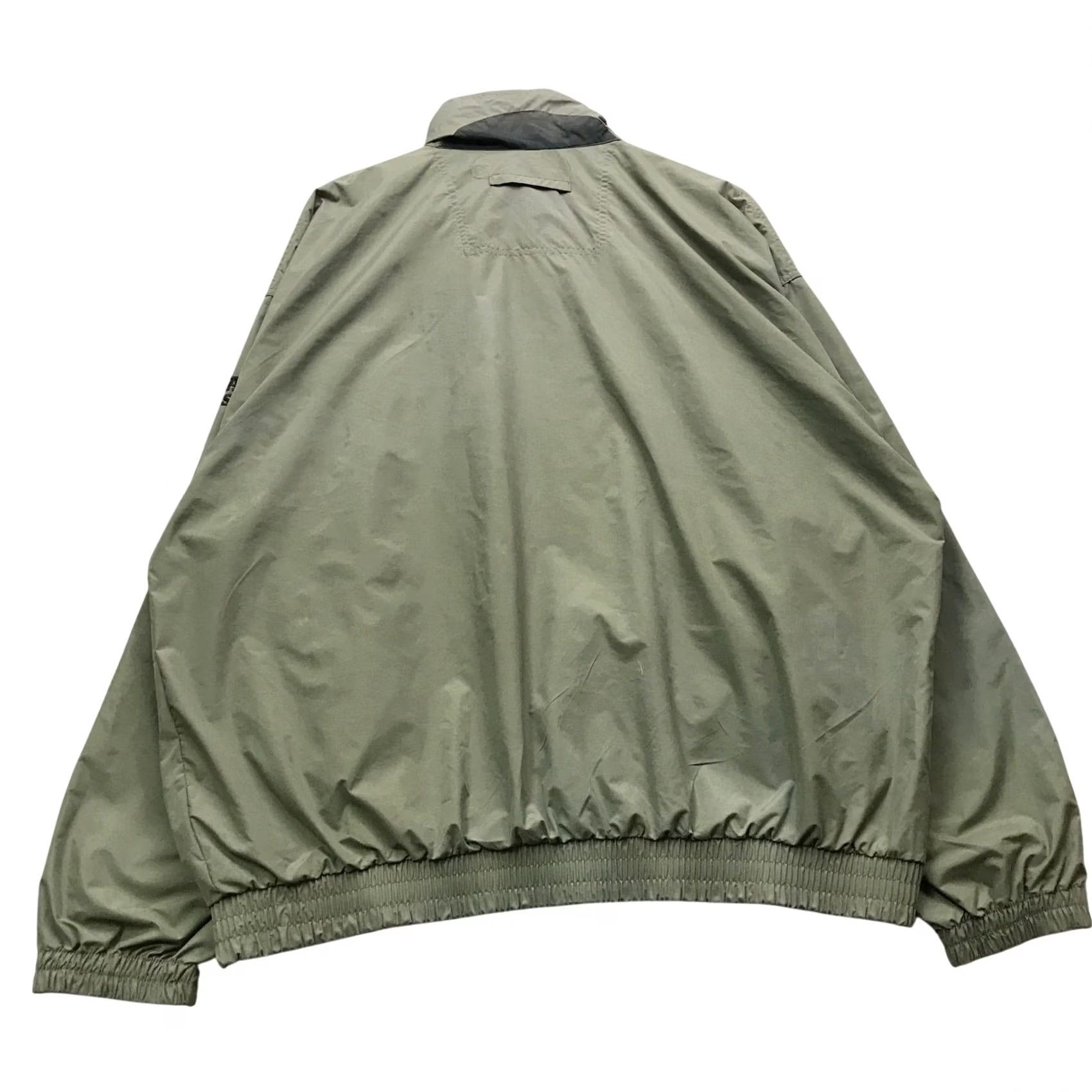 Logo 7 VINTAGE Boast USA Windbreaker Jacket Men XL Green Full Zip Pockets Logo 90s Nylon Jacket Size US XL / EU 56 / 4 - 2 Thumbnail