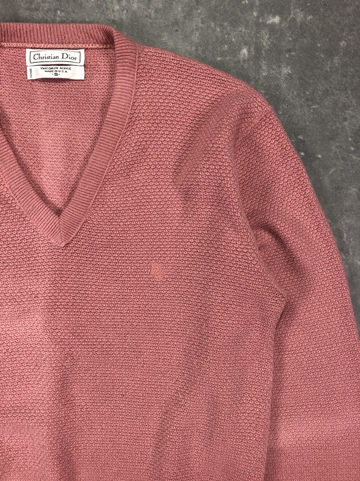 Dior Rare Vintage Christian Dior Pink Acryl Knit S Size S / US 4 / IT 40 - 4 Thumbnail