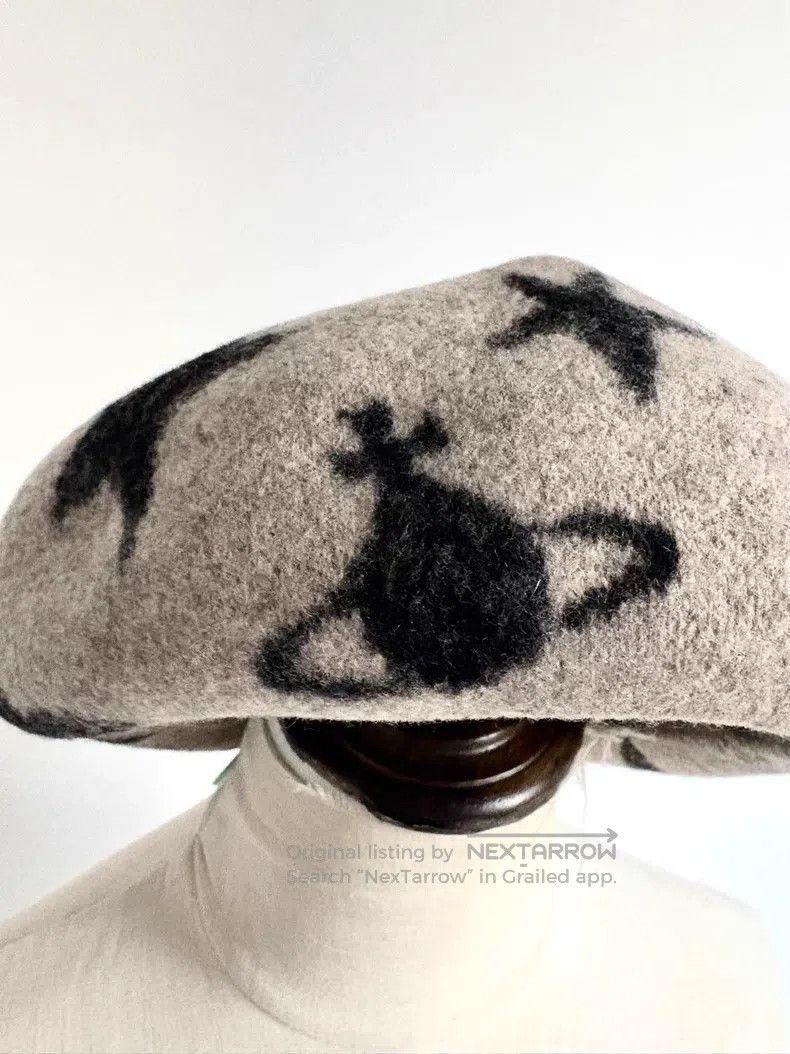 Vivienne Westwood Vivienne Westwood Vintage Beige Star Saturn Beret Size ONE SIZE - 2 Thumbnail