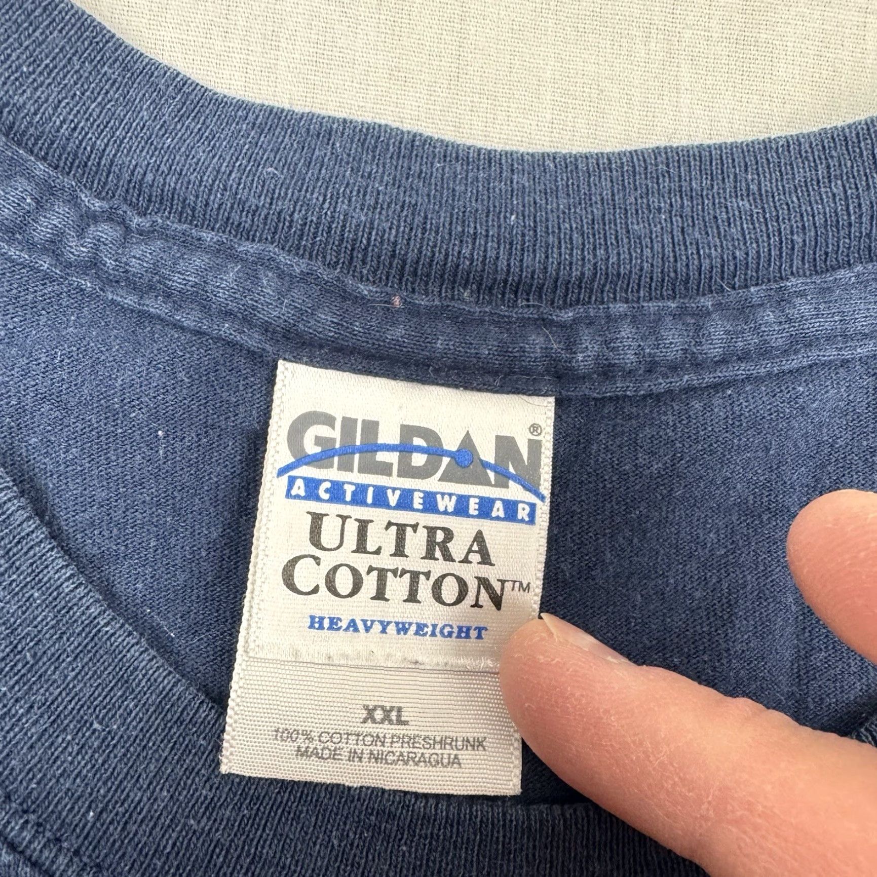 Vintage VINTAGE Spam T Shirt Adult 2XL Blue Cotton Men Short Sleeve Crew Neck Funny 90s Humor Parody Y2K Size US XXL / EU 58 / 5 - 6 Thumbnail