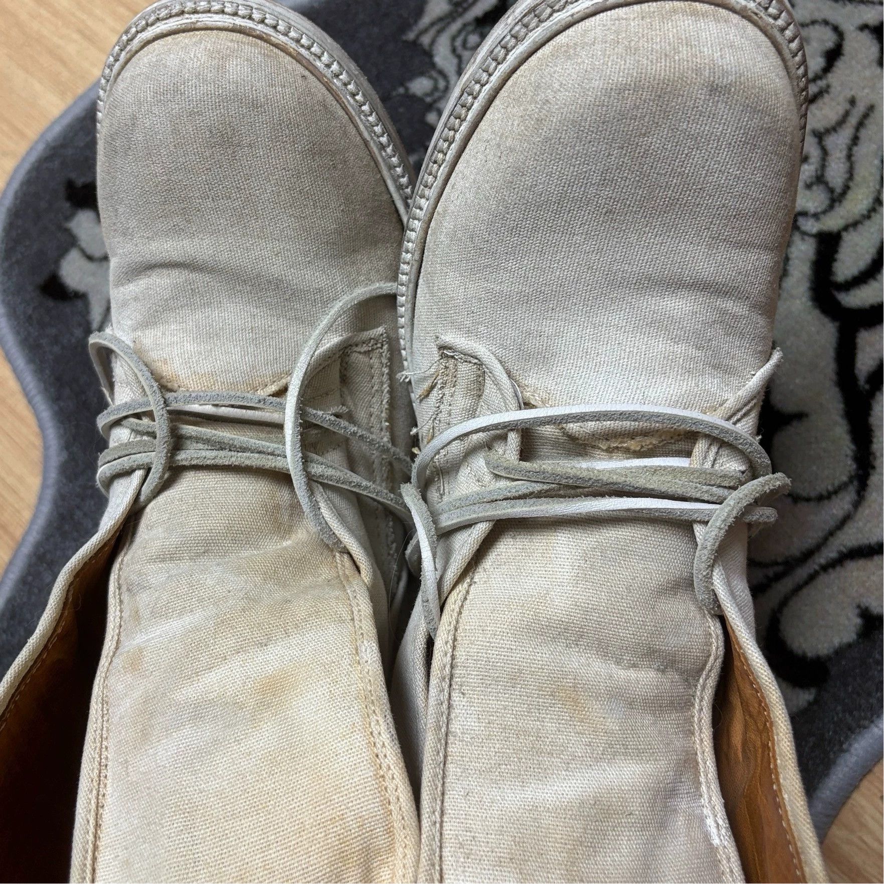 Dirk Bikkembergs Dirk Bikkembergs 90s Archive Cable Boot Canvas/Calf Leather Size US 8 / EU 41 - 4 Thumbnail