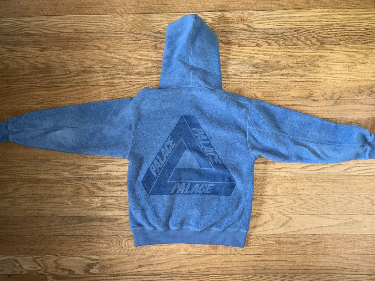 image of Palace Polartech Hoodie in Blue, Men's (Size Small)