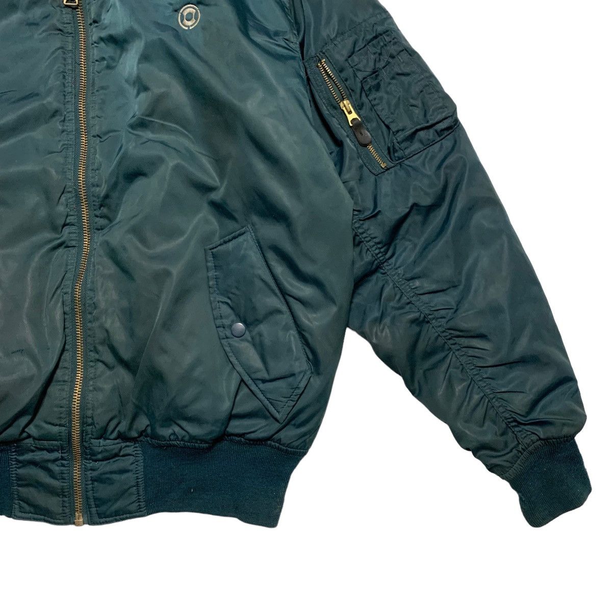 Japanese Brand CIT Plain Military Flying Bomber Jacket Size US XL / EU 56 / 4 - 3 Thumbnail