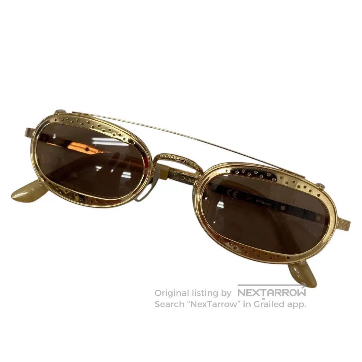 Jean Paul Gaultier jean paul gaultier gold circle sunglasses. Size ONE SIZE - 2 Thumbnail