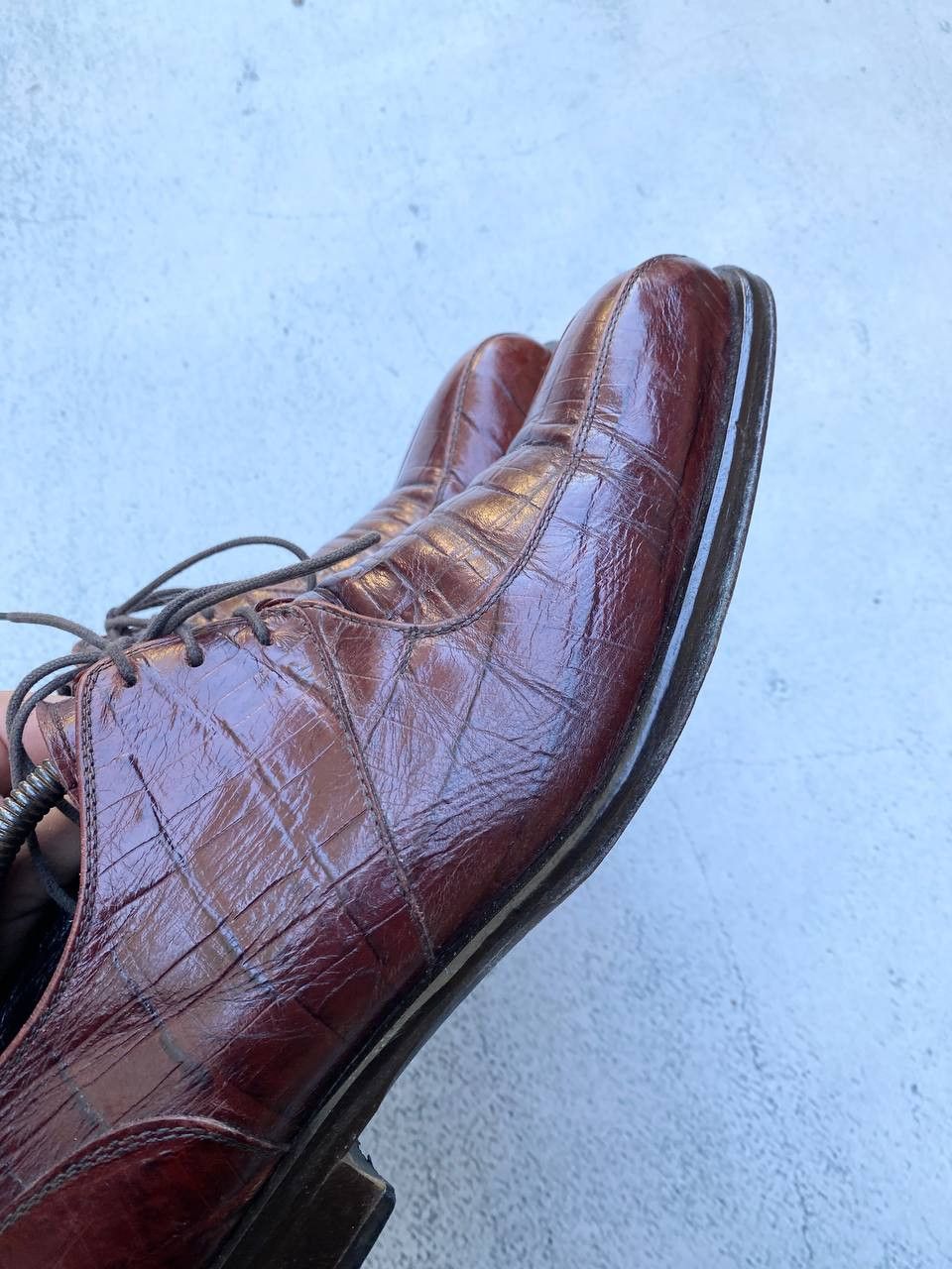 Other Italian Vintage Guidi style Leather Faded Shoes Size US 10 / EU 43 - 8 Thumbnail