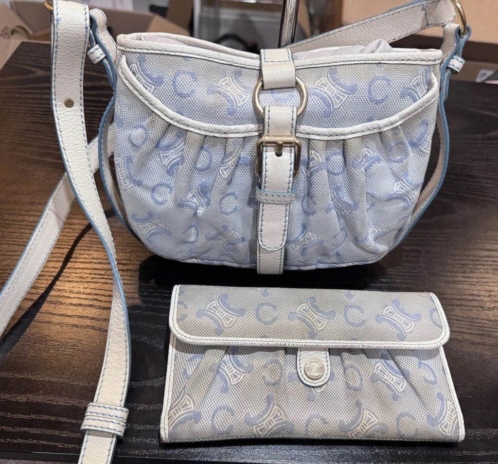 Celine Celine C Macadam Canvas Shoulder Bag & Wallet Size ONE SIZE - 2 Thumbnail