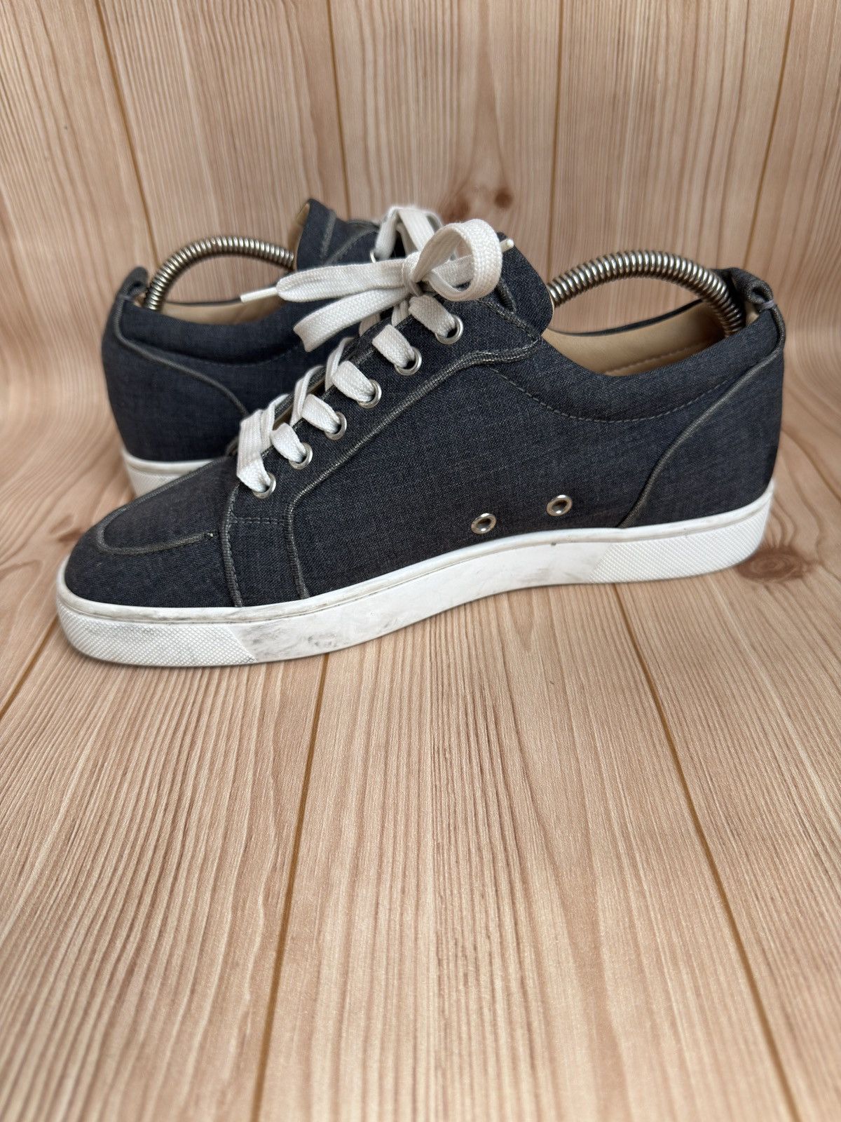 Christian Louboutin Orlato denim trainers Size US 7 / EU 40 - 10 Thumbnail