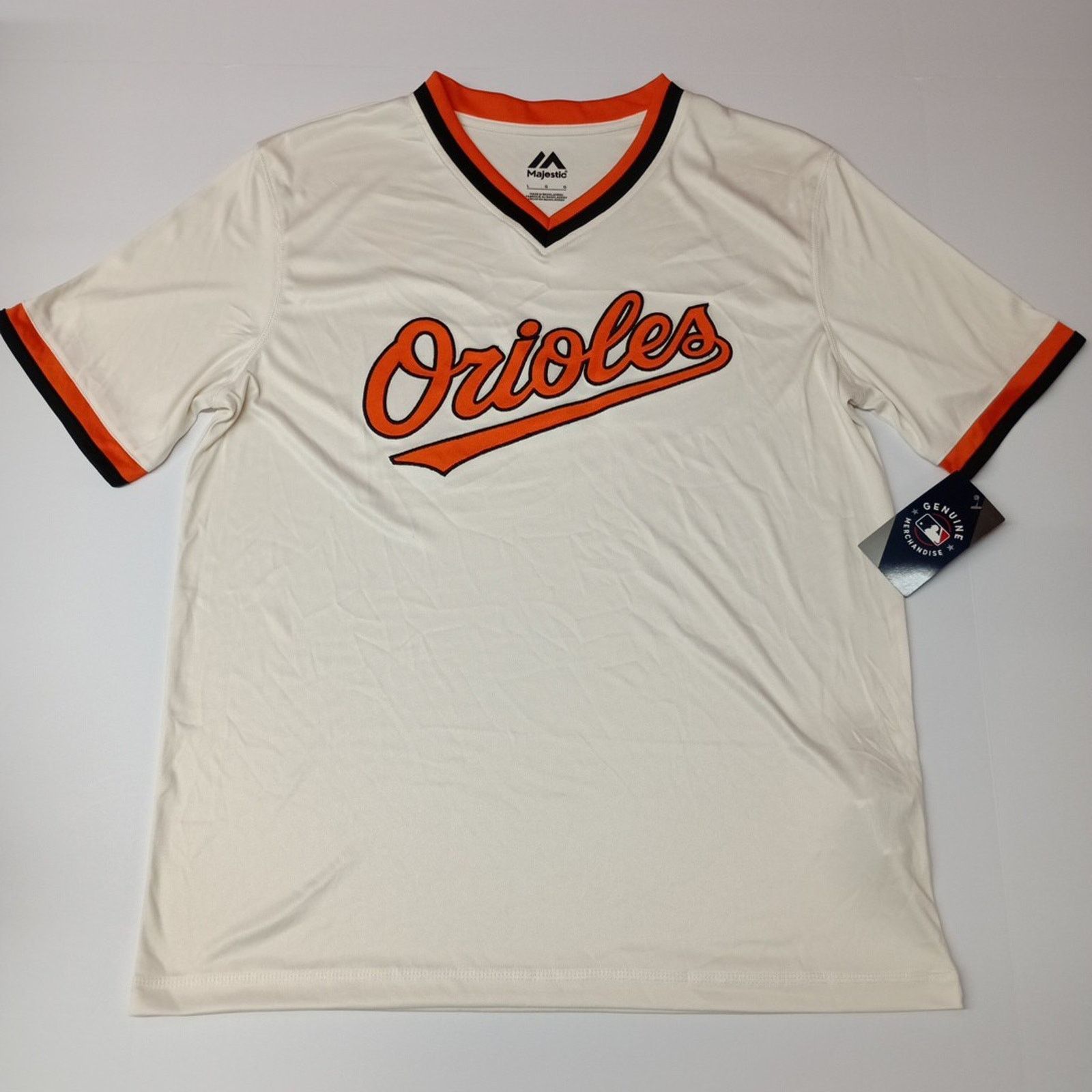Majestic Baltimore Orioles White Men’s MLB Jersey Size L Majestic Size US L / EU 52-54 / 3 - 1 Thumbnail