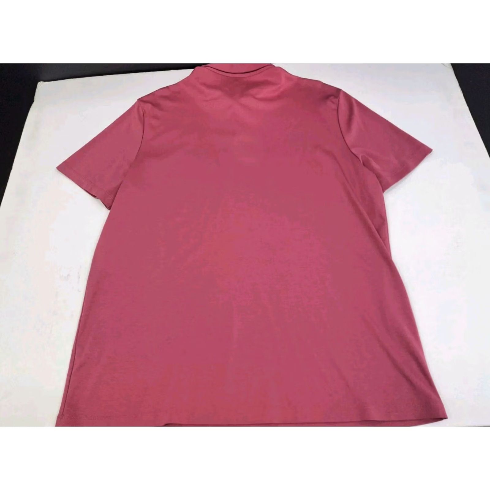 Charles Tyrwhitt Charles Tyrwhitt Mens Polo Shirt XL Mauve Short Sleeve Button-Down Collar Solid Cotton Size US XL / EU 56 / 4 - 4 Thumbnail