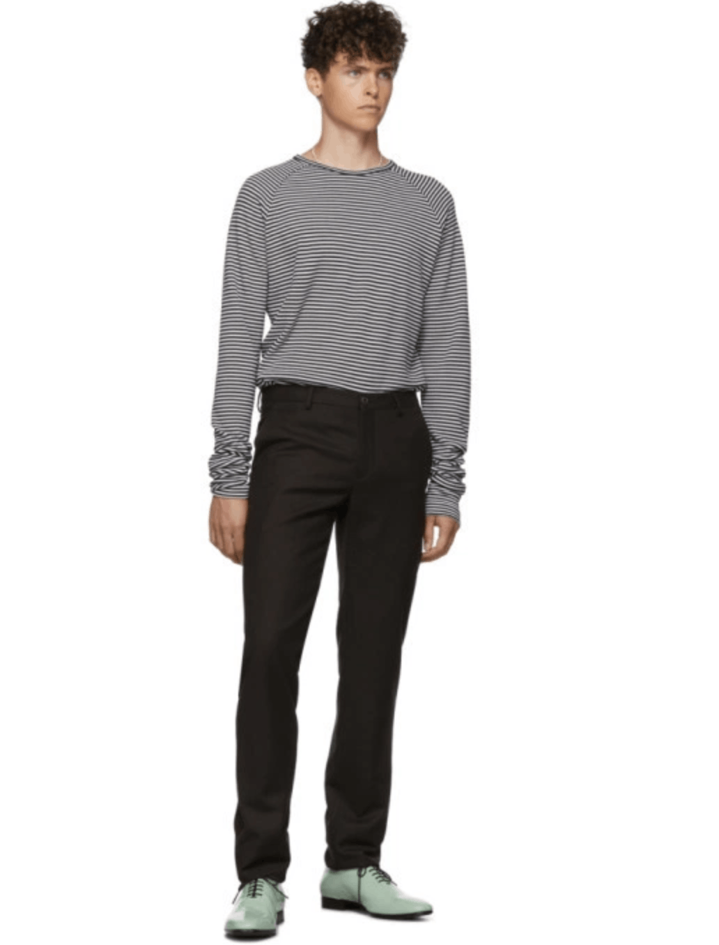 Haider Ackermann Striped Slim-fit Sweater Size US L / EU 52-54 / 3 - 1 Thumbnail