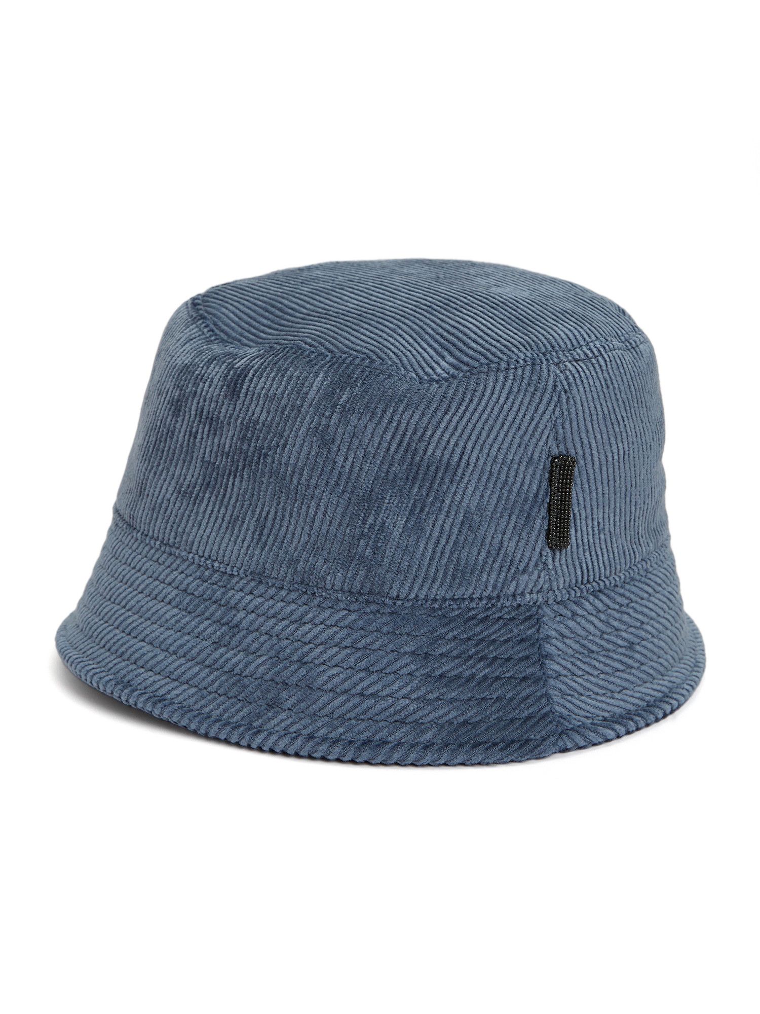 Brunello Cucinelli BRUNELLO CUCINELLI Monili blue corduroy bucket hat Medium Size ONE SIZE - 1 Thumbnail