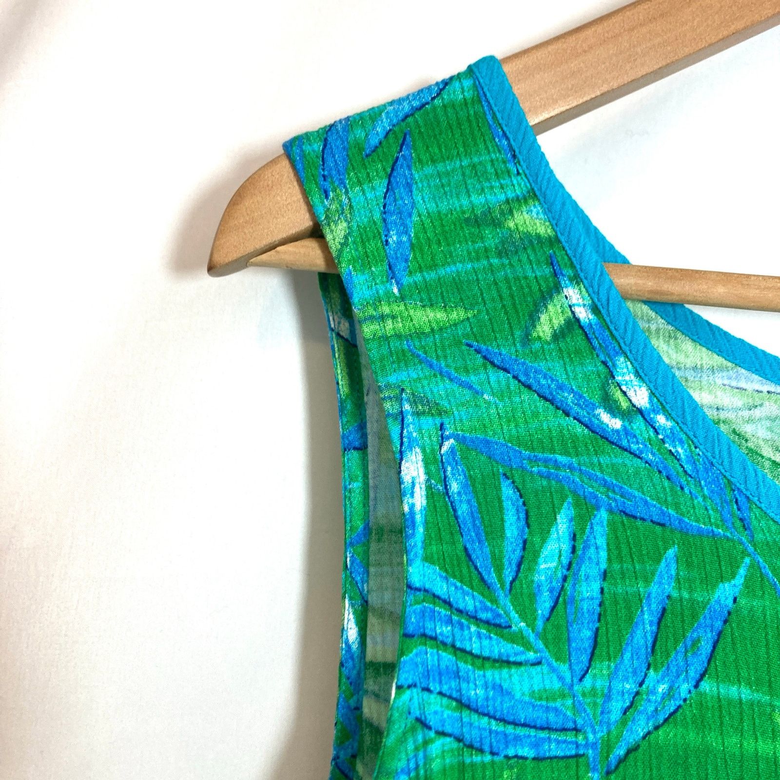 Other Vintage Key Lime Pie Tropical Top Pants 2 Piece Matching Set Size 28" / US 6 / IT 42 - 4 Thumbnail