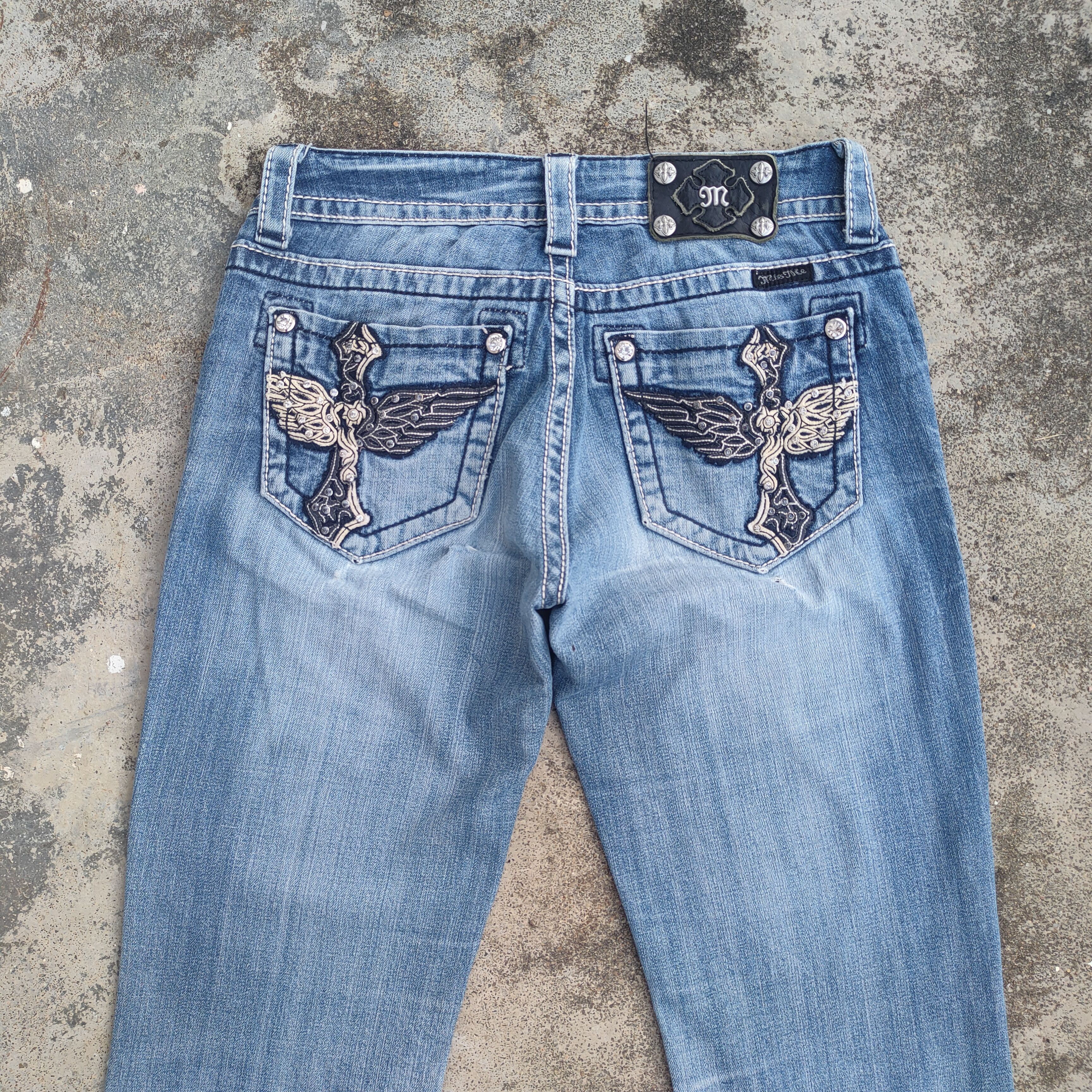 Japanese Brand VINTAGE FLARE WOMAN MISS ME WING JEANS DENIM PANTS Size US 29 - 8 Thumbnail